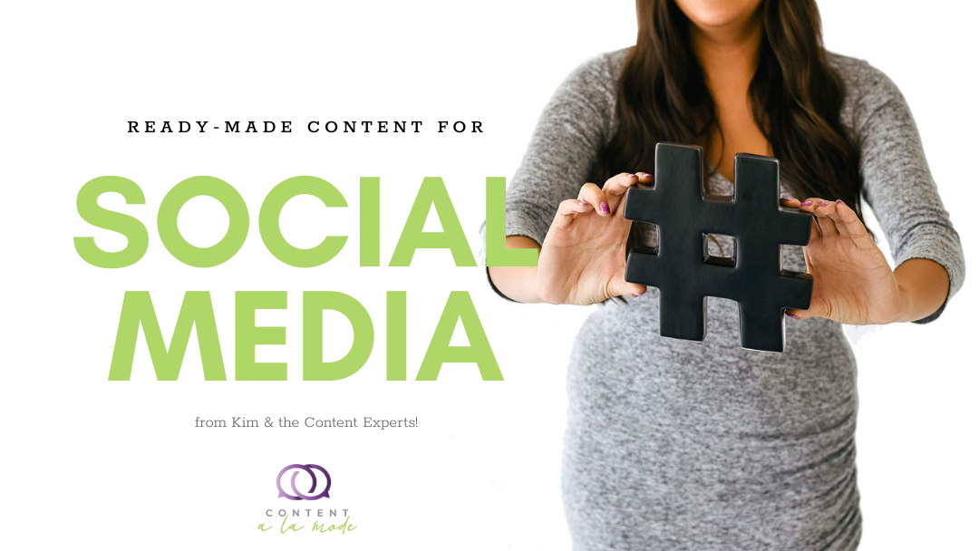 blog post featured image for ready made content for social media